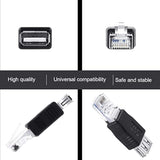 Ethernet To Usb Adapter, 2 Pcs Usb To Ethernet Adapter, Rj45 Ethernet Male To
