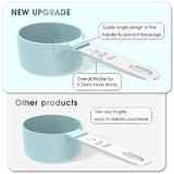 Measuring Cups & Spoons Set, Stackable Cups And Spoons, Nesting Measure Cups With Stainless Steel Handle, Kitchen Gadgets For Cooking & Baking (Black)