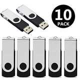 10 Pack 8Gb Usb Flash Drive Flash Drives Usb 2.0 Thumb Drive Memory Stick Zip Drives Bulk (8Gb, 10 Pack, Black)