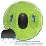Lime Round Mouse Pad Small Gaming Mousepad Desk Mat Stitched Edges 9.8 X 9.8 Inch For Home Office