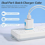 12 Pcs Usb Charger Block Bulk Charger Adapter Cube 2.1A Fast Usb Plugs For Wall Outlet Travel Adapter Most Smartphones And Tablets, Colorful