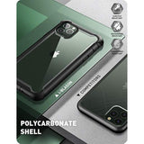 i-Blason Ares Case for iPhone 11 Pro Max 2019 Release, Dual Layer Rugged Clear Bumper Case with Built-in Screen Protector (Black)