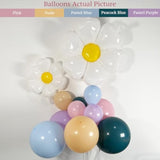166Pcs Pink Blue Balloon Garland Arch Kit With Pastel Purple, Nude, Daisy Flower Balloons, Perfect For Girls' Birthday Decorations, Puppy-Themed Party Supplies, Dog Party