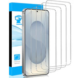 4 Pack For Samsung Galaxy S25 Edge Screen Protector, Tempered Glass Hd Clear 9H Hardness Protective Film, Full Coverage Anti-Scratch Bubble Free Easy Install Case Friendly