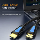 Hdmi Cable 15 Ft,2.0 Hdmi 15 Feet Gold-Plated Supports 4K@60Hz,18Gbps,Hdr,Arc,