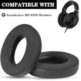 Hd620S Cooling Gel Earpads Compatible With Sennheiser Hd620S Hd620 Headset Replacement Earpads With Ice Silk Fabric Added Thickness (Black Cg)