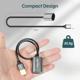 Male Usb A 2.0 To Female Toslink Digital Optical Audio Cable Adapter 0.6 Ft, Usb To Spdif Port Fiber Optic Converter, For Laptop Computer Pc Ps5/Ps4, Not For Tv Or Other-Unidirectional