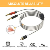 Rca To Banana Plug Adapter Cable 6 Feet -2 Pack,Rca Male To Banana 2 Male Plug