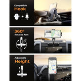 Ultra Sturdy One Hand Operation CD Player Phone Mount
