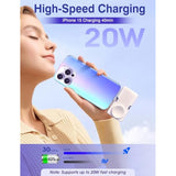 Portable Charger For Iphone Apple Watch, 20W Mini Fast Charging Power Bank Usb C Foldable, 5000Mah Travel Pd Small Battery Pack, Compatible With Iphone15/15 Plus/15 Pro/15 Pro Max/Samsung