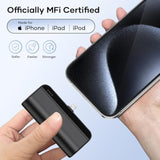 5000Mah Mini Portable Charger Power Bank Compatible With Iphone 14/13/12/11/Xr/Xs/X/8/7/6, Mfi Certified Ultra-Compact 20W Pd Fast Charging Small Cute Battery Pack(Black)