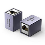 Ethernet Extender 10Gbps, 2 Pack Ethernet Coupler For Cat8 Cat7 Cat6 Cat5 Cable, 328Ft Long Distance Extend, Aluminum Alloy Shell, Space Grey