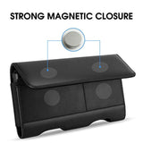 For Samsung Galaxy S24+ S23+ S22+ 5G S23 Fe 5G S21 Fe 5G Holster Case, Galaxy S21+ 5G Leather Pouch Holster Case With Belt Clip Loops For Samsung Galaxy S20+ 5G S20 Plus S10 Plus S9 Plus -Black