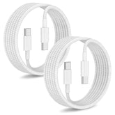 2Pack Type C To Type C Fast Charging Cord For Iphone15,Usb C To Usb C 6Ft Nylo