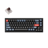 V2 Wired Custom Mechanical Keyboard, 65% Layout Qmk/Via Programmable Macro With Hot-Swappable K Pro Brown Switch Compatible With Mac Windows Linux (Carbon Black - Non-Transparent)