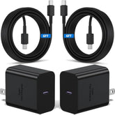 2Pack 45W Usb C Super Fast Charging, Usb C Wall Charger And 6Ft Type C Cord Compatible With Samsung Galaxy S25 Ultra/S25/S25+/S24 Ultra/S24 Plus/S24+/S23 Ultra/S23+/S22 Ultra/S22 Plus/S21/Note 20