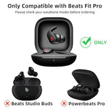 Compatible With Beats Fit Pro 2021, Soft Silicone Case With Gold Heart Pattern For Beats Fit Pro Case With Cute Butterfly Keychain For Girls Women (Lavender Purple)