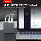 Mt2500A(Brume 2) Professional Mini Vpn Security Gateway, Home Office Remote Work Site-To-Site, Wireguard Openvpn Server Client 24/7 Connection, 2.5G Wan Usb3.0 Openwrt No Wi-Fi Ethernet Only