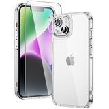 Compatible For Iphone 13 Case Clear With Premium Screen Protector & Camera Lens Protector, Military-Grade Protection, Yellowing Resistant, Compatible With Iphone 13 Clear Case (Crystal Clear)