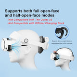 F3 V3 Magnetic Facial Interface For Quest 3, Flexible And Adaptive Frame With Multi-Material Pads, Not Compatible With Quest 3S Or Official Charging Dock