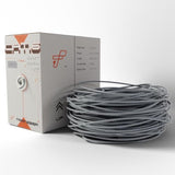 Cat6 Cm - 1000Ft - Cca - 23Awg - Utp - 550Mhz/10Gbps Ethernet Cable (Gray)