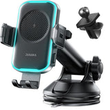 Wireless Car Charger,15W Fast Charging Auto Clamping Phone Holders for Your Car Compatible with iPhone 16/15/14/13, for Galaxy S24 Ultra S23