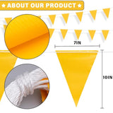 105ft Pennant Banner 45 Fluorescent Yellow Safety Flags 7x10 Inch Warning Banner