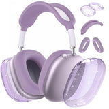 For Airpods Max Case Cover,Anti-Scratch Ear Pad Case Cover/Ear Cups Cover/Headband Cover For Airpods Max. Clear Soft Tpu And Silicone,Skin Scratch Proof.