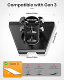 Starlink Gen 3 Pipe Adapter, Starlink Pole Mount, Tool-Free Installati Starlink Mounting Kit, Starlink V3 Mount Plate Roof Mount for Starlink