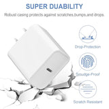 2-Pack USB C Charger Block, Fast Charger for iPhone 15/14/13 and Galaxy S22