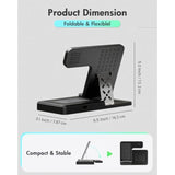 Wireless Charger Iphone Charging Station: 3 In 1 Charger Stand Multiple Devices For Apple - Iphone 16E 16 15 14 Pro Max 13 12 11 - Watch 10 9 8 7 6 5 4 3 2 Se And Ultra Series - Airpods 4 3 2 Pro