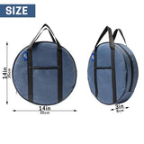 14 Inch Jumper Cable Bag, Tools Cable, Cable Storage Organizer With Exterior Pocket For Ev Charging Cables For Electric Vehicles, Extension Cables