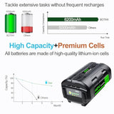 High Capacity Battery Replacement For Ryobi 40V Battery 6.6Ah Compatible With Ryobi 40 Volt Op4040 Op4026 Op4030 Op4060A Lithium Battery