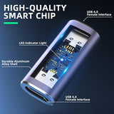 Usb C Coupler (4 Pack) Usb C Female To Female Adapter With Pd 240W 40 Gbps 8K