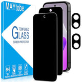 [2+2 Pack For Google Pixel 9A Privacy Screen Protector, Privacy Tempered Film With Camera Lens Protector For Pixel 9A, No Bubbles, Anti Scratch, Easy To Install
