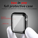 Case Compatible with Apple Watch SE 2023/Series 6/SE/Series 5/Series 4 40mm with Built in Tempered Glass Screen Protector,Overall Protective Hard PC
