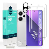 2 Pcs Screen Protector For Redmi Note 13 Pro+ 5G/Redmi Note 13 Pro Plus 5G 6.67",Flexible TPU Film,With 1Pc Camera Lens Protector,1Pc Back