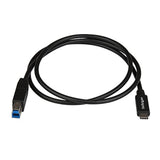 StarTech.com 3.3ft (1m) USB-B to USB-C Cable, USB 10Gbps, Data Cord, USB 3.2 Gen 2, USB-C Data Transfer Cable