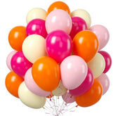 50pcs Pink Orange Yellow Balloon Arch Kit for Birthday, Wedding & Baby Shower Decor