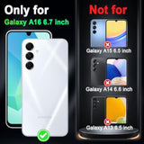Glow in the Dark Heavy Duty Shockproof Case for Samsung Galaxy A16 5G 6.7 inch, Purple, 3 in 1 Design with Plastic Bumper and Silicone Inner Frame