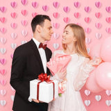 12 Pcs Valentines 3D Heart Garland Banners 57Ft Hanging Paper Heart Streamers Valentines Wall Decorations Party Decor Supplies For Galentines Wedding Classroom Birthday(Gradient Pink)