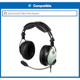 Breathable&Durable Earpads Cushion Replacement Compatible With David Clark Dc One-X Pilot Headset Ear Pads With Mesh Fabric And Memory Foam (Black)