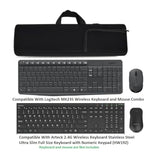 Neoprene Carrying Case Portable Protection Sleeve Pouch Bags For Logitech Mk235 Wireless Keyboard And Mouse Combo/Arteck 2.4G Wireless Keyboard With Numeric Keypad For Windows(Hw192)