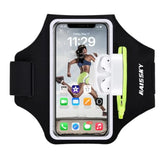 Running Armband with Zipper Pocket Sweatproof Phone Holder for iPhone Galaxy