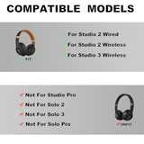 Studio 3 Headband Replacement - Durable & Comfortable Cushion, Compatible With Studio 3 Wireless(A1914) & Studio 2 Wired/Wireless (B0500/B0501) Headphones (Studio 3-Midnight Black)