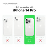 Elago Compatible With 14 Pro Case, Liquid Silicone Case, Full Body Protective Cover, Shockproof, Slim Phone Case, Anti-Scratch Soft Microfiber Lining, 6.1 Inch (Stone)