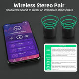 2 Mini Speakers, 3W Portable Small Wireless Speaker With Lanyard, Water Resistant, Wireless Stereo Pairing, 1Oz Lightweight Rechargeable Metal Mini Bluetooth Speaker For Phone, Tablet, Camping