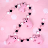 Halloween Ghost Banner: Felt Party Decor, Black, White & Orange