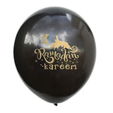 Eid Ramadan Kareem Latex Balloons,Eid Decorations,12 Inch,15Pcs