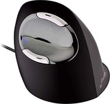 Vertical Mouse D Large (Vmdl) - Ergonomic Wired Mouse For Laptop And Pc With Jestik Microfiber Cloth